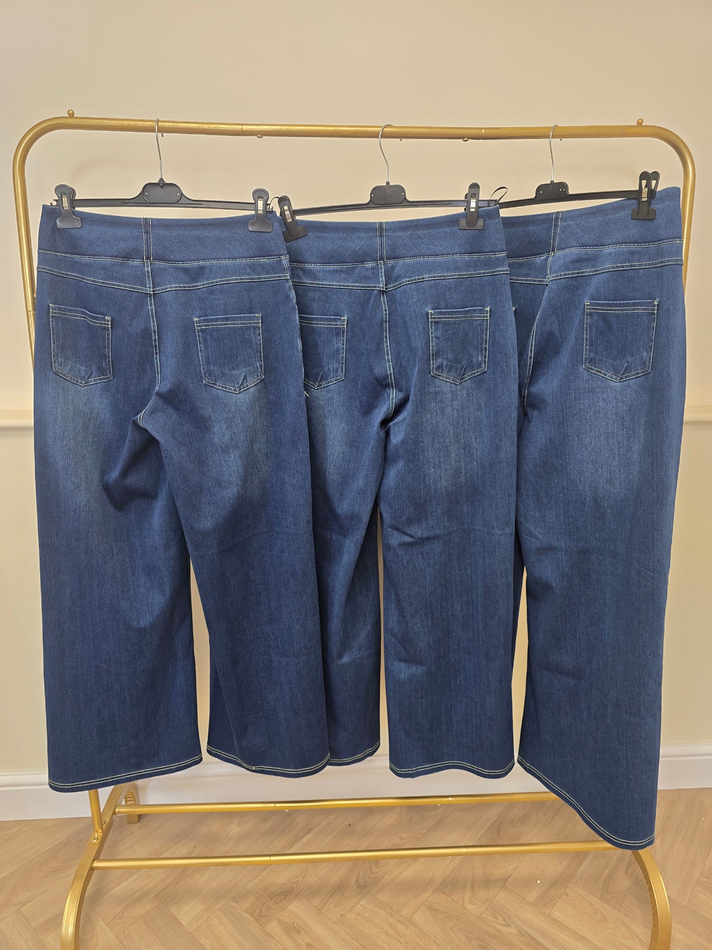 High Waisted Straight Denim Jean