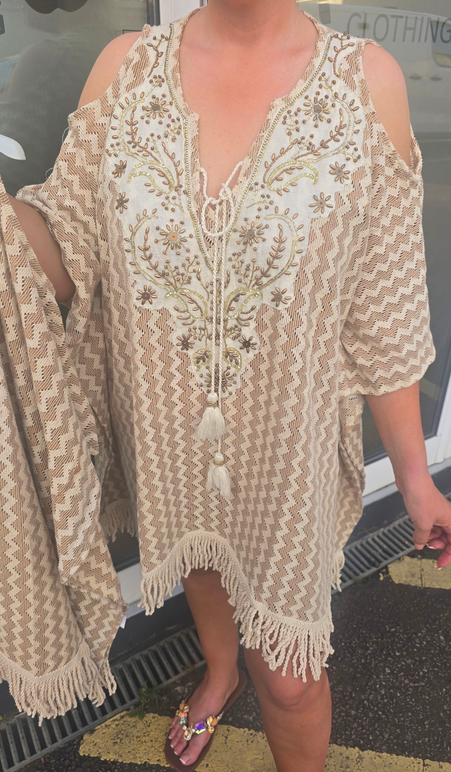 Beaded Boho Dress