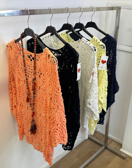 Italian crochet 2 piece top