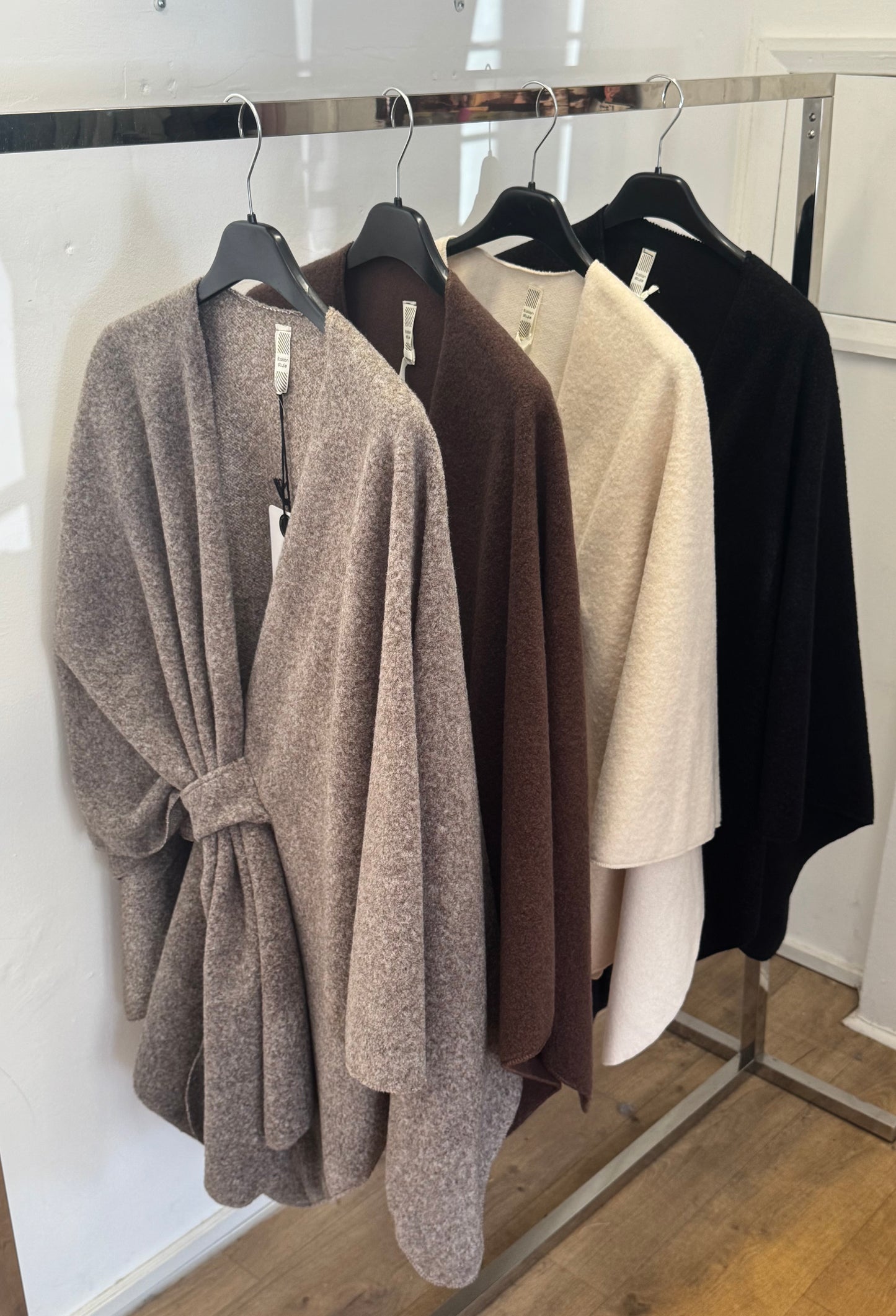 Cashmere feel Cape style cardigan