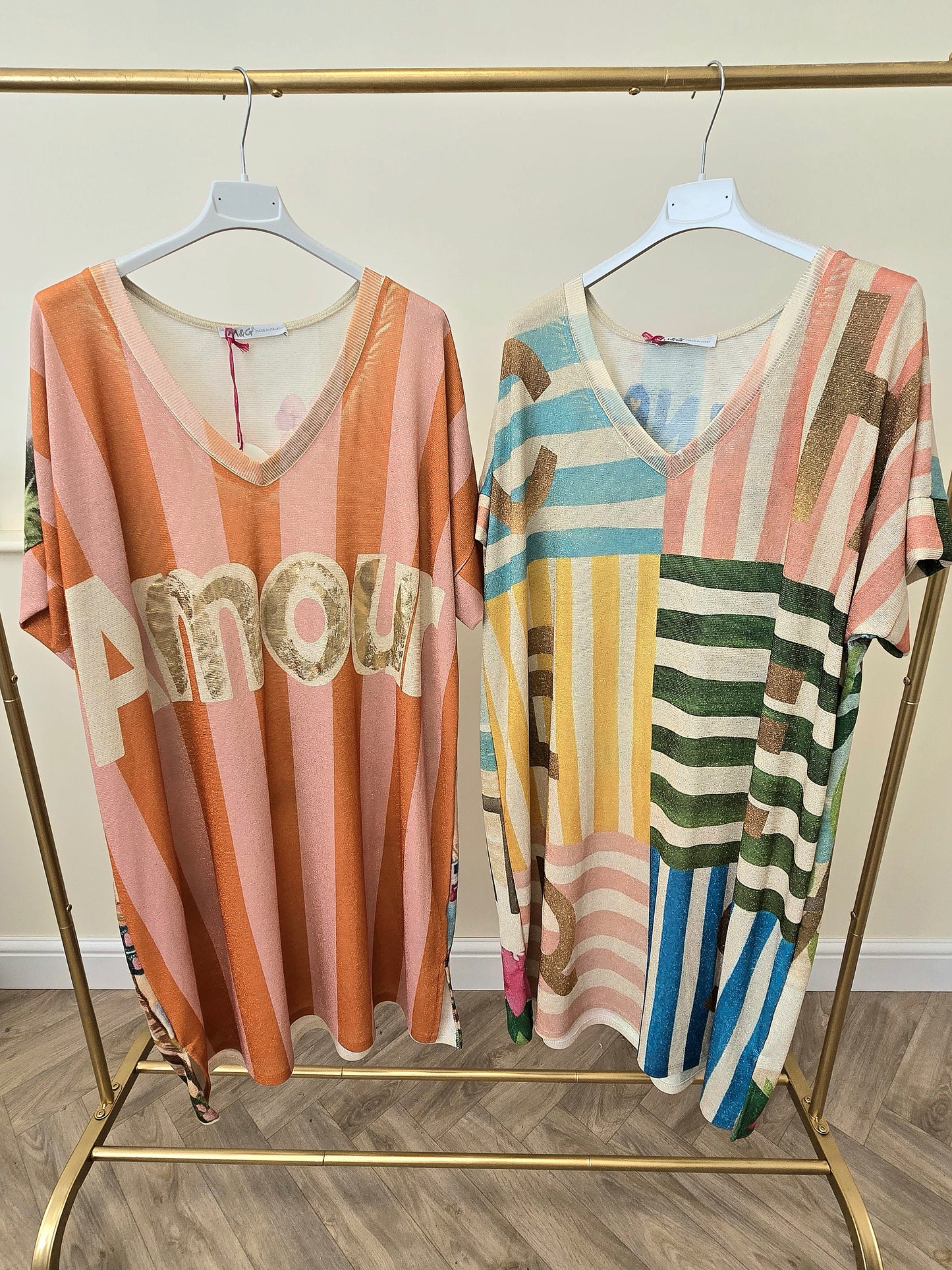 Mid Length Shimmer Dresses