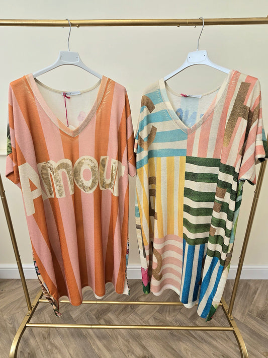 Mid Length Shimmer Dresses