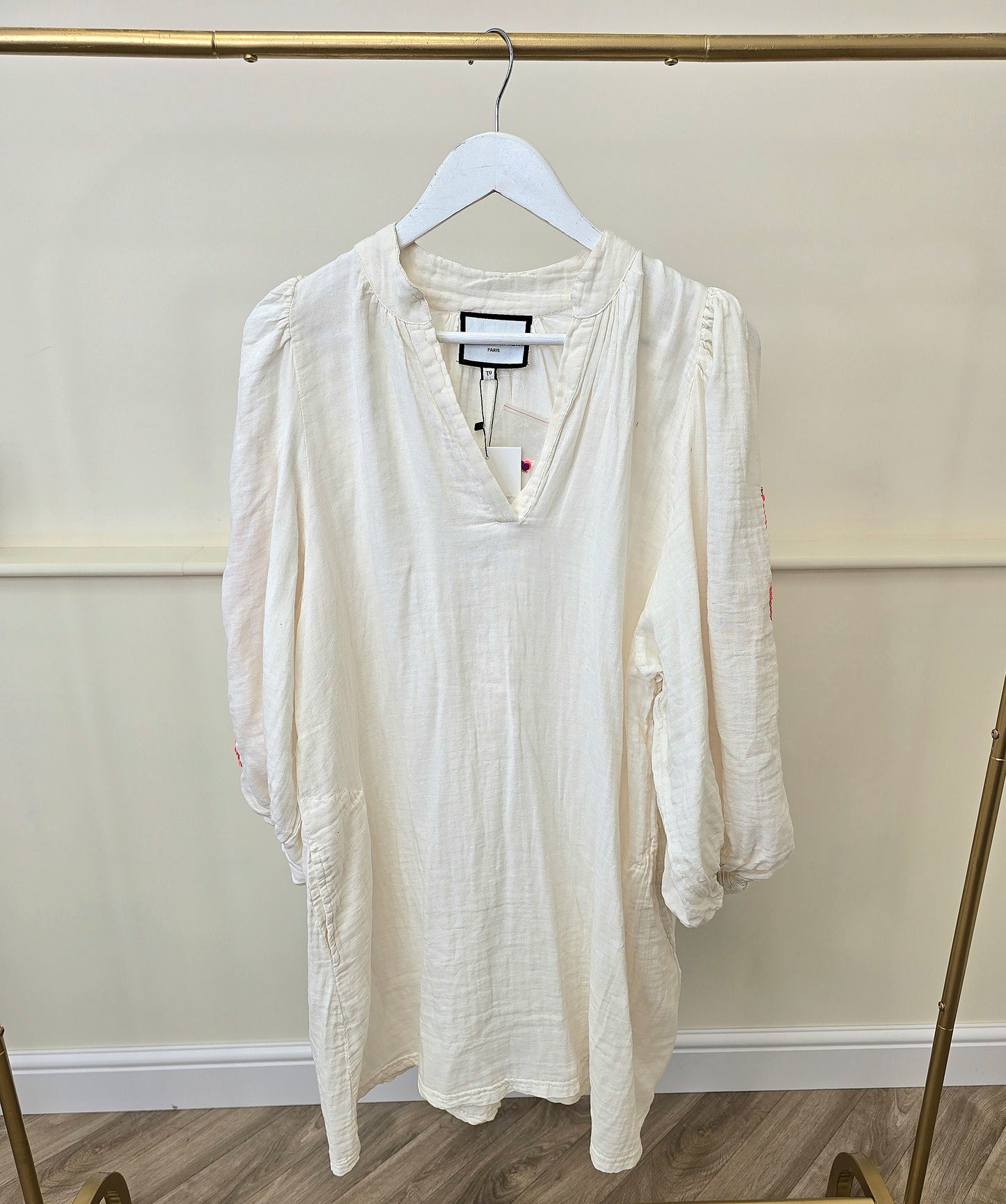 Premium Lux Embellished Cotton Dress