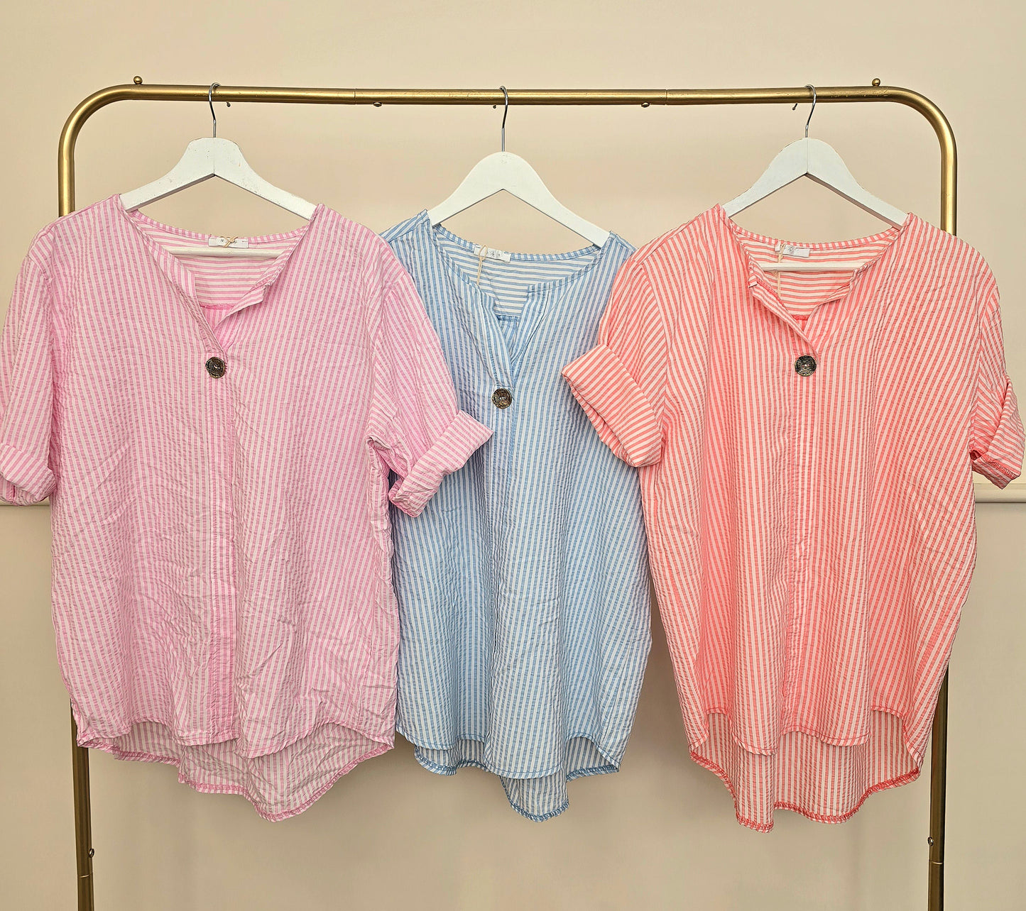 Made in Italy Stripe Cotton Top