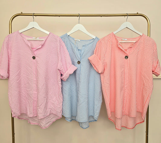 Made in Italy Stripe Cotton Top