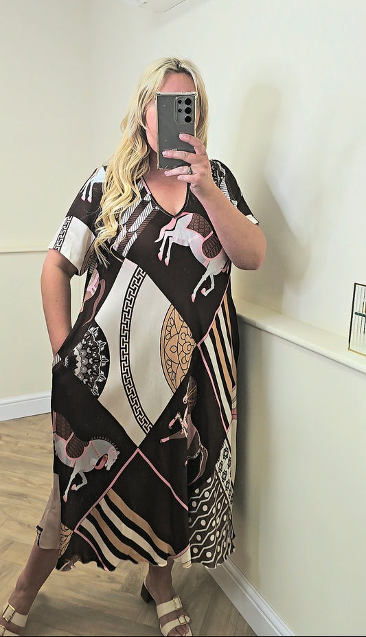 Designer Inspired Premium Satin Dress