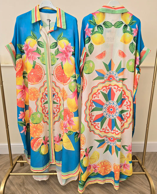 Tropicana Linen Mix Shirt Dress