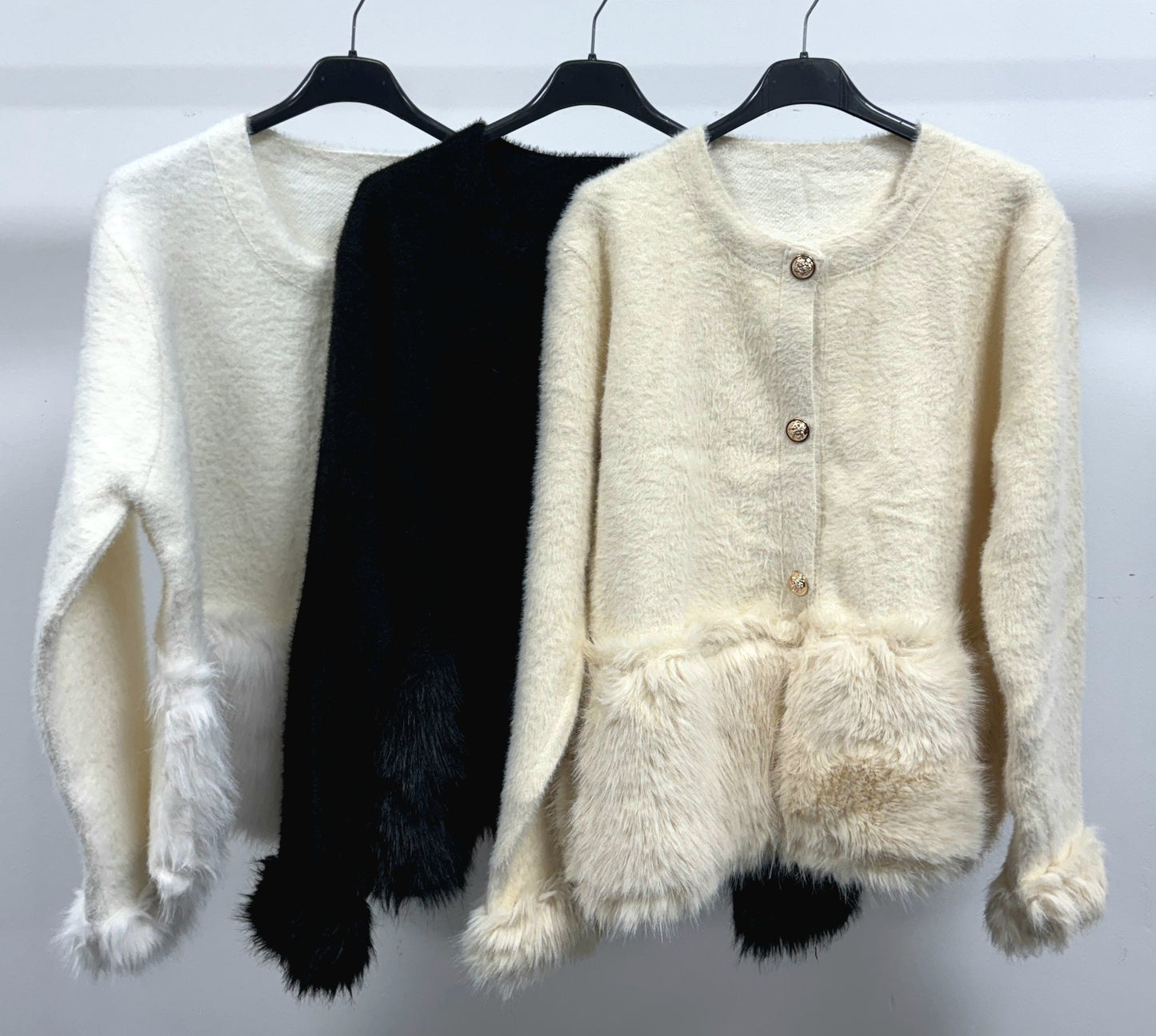 Faux Fur Cardigan