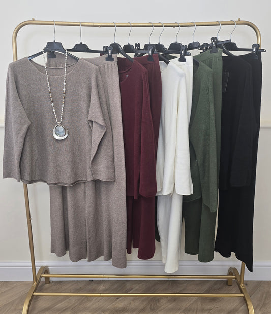 Cashmere Feel Soft Knit Lounge Set