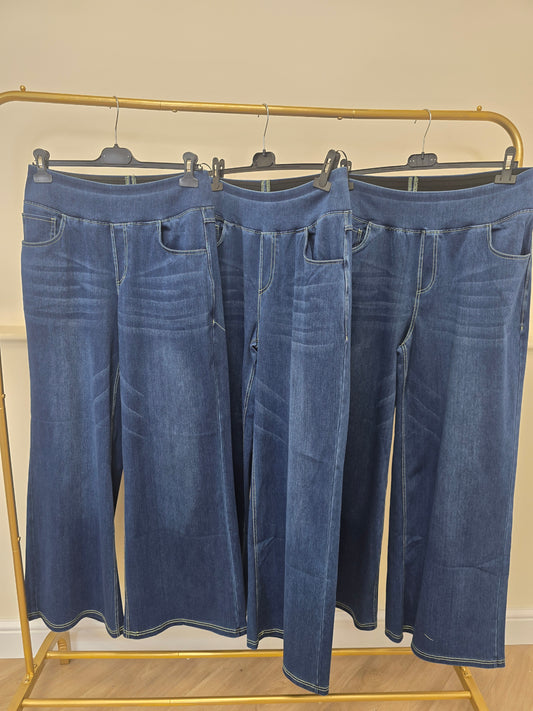 Demin High Waist Straight Jean